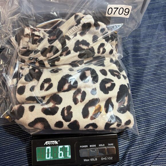 Stars Above Leopard Print Sweater Womens S Animal Print Long Sleeve Cozy Top - Picture 7 of 7